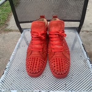 All red Christian Louboutin size 44